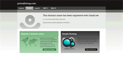 Desktop Screenshot of primalliving.com